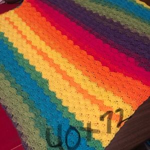 Handmade crochet blanket